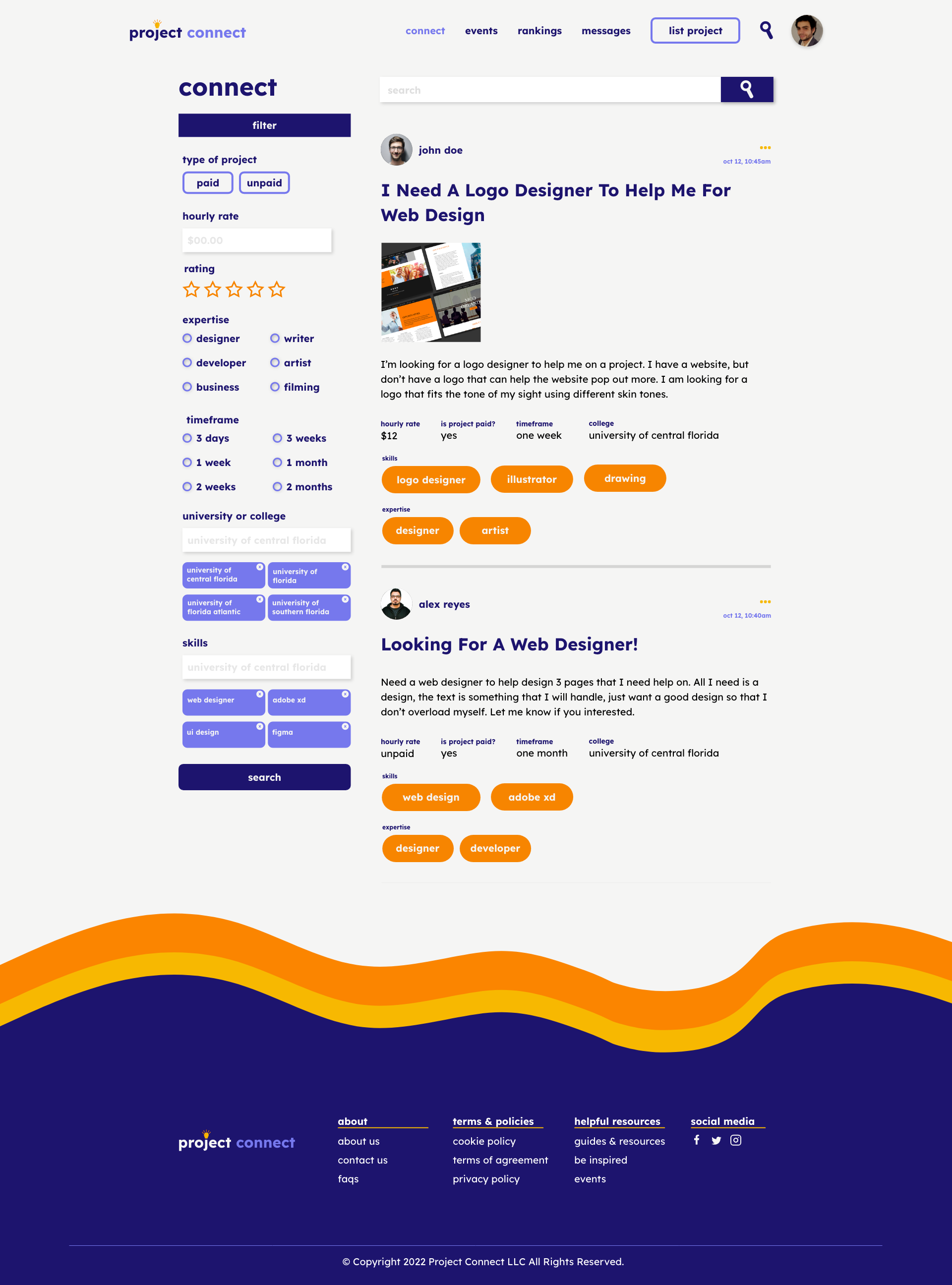 Connect Page